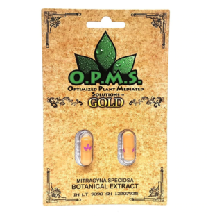OPMS Gold Kratom Capsules - 2 Pack