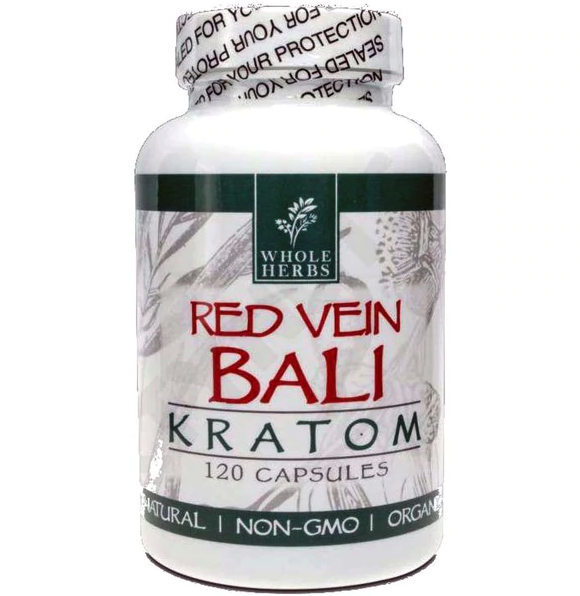 Whole Herbs Red Bali Kratom Capsules