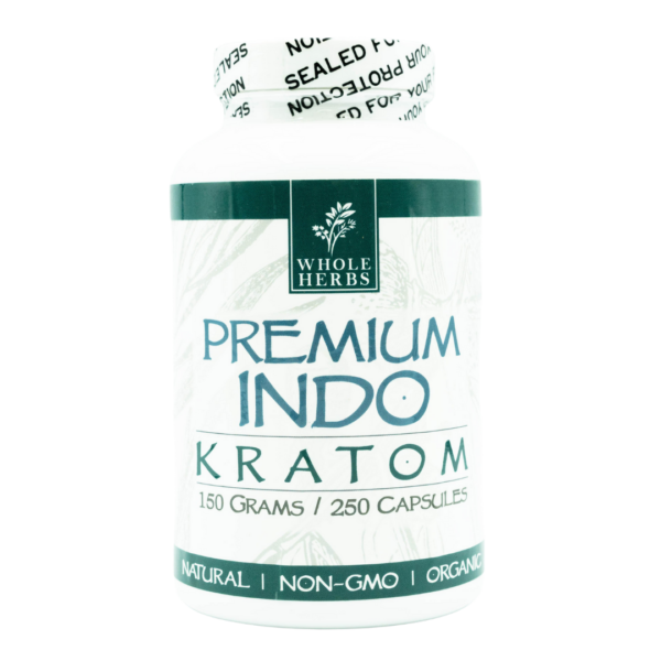 Whole Herbs Premium Indo Kratom Capsules