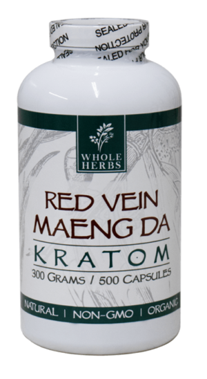 Whole Herbs Red Maeng Da Kratom Capsules